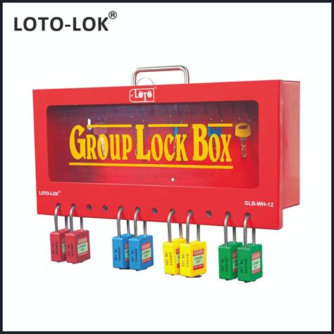 stainless steel group loto boxes|lockout boxes for equipment.